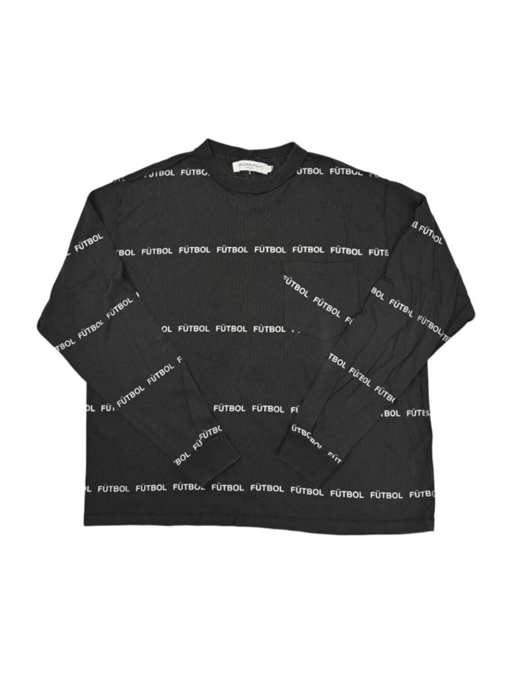 Mr. Completely Futbol Long Sleeve T-Shirt in Black